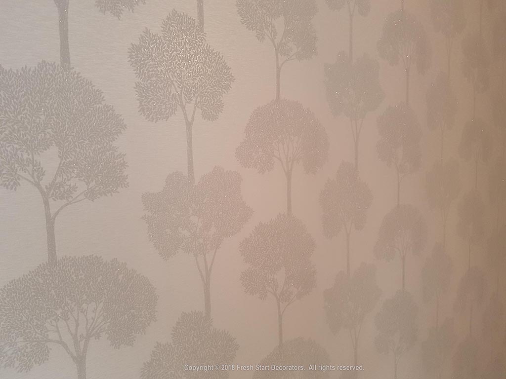close up of wallpaper work in birmingham